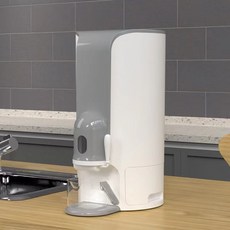 【新款熱銷】五穀雜糧分類收納盒家用按壓式密封米桶罐防蟲防潮糧食廚房儲物罐, 灰色米桶【一鍵出米可裝24斤米】, 1個