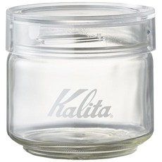 【日本 Kalita】玻璃密封罐 儲存咖啡豆 蛋糕濾紙 豆罐 三種容量 日本製, 透明, 1個