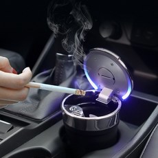 차량용 대용량 LED 재떨이 재털이 냄새차단 휴지통B07, 1개