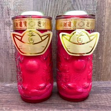 雙龍燈酥油蠟燭, 紅色-2號（雙龍燈酥油）蠟燭1箱/12對
