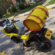 탑박스 블랙 배달통 방수 가방 수납 바이크리어백 클래식, 1, D. 대형 사이즈 레몬 옐로우 풀페이스 헬