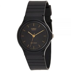 카시오 CASIO 남성용 코어 MQ24-1EL 블랙 고무 쿼츠 패션 시계 무브먼트