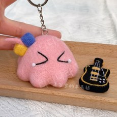 봇치양모펠트 DIY 봇치더록 봇치 히토리 니들펠트 굿즈 만들기 키트 세트, E, 1개