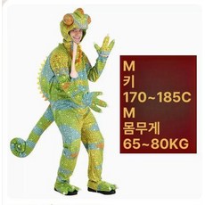 파충류 캐릭터 분장복 코스프레 제품 역할극복 의상 코스튬 세트