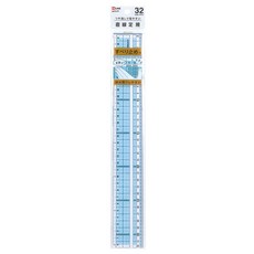 하이라인 무광 직선 자 32cm, 클리어 + 블루, 1개