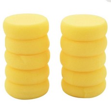 라운드 합성 아티스트 페인트 스폰지 공예 도자기 그림용 수채화 아트 노란색, 1개