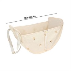 可愛小熊車載收納袋 帶提手設計 可折疊後座椅背儲物袋 車內大容量收納掛袋 車內收納 ins, 1個, 米白小熊