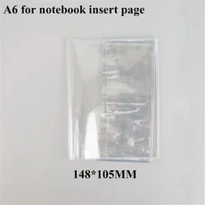 완벽방수 PVC 투명 강력한 보호 슬리브 A6 노트북 저널 플래너 다이어리 커버 사무용품, 01 CHINA, 03 A6 inner core