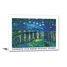 반 고흐의 별빛 반짝이는 밤 대형 와이드스크린 가정형 카페 실내 디자인 거실 침실 캔버스 액자 예술품 장식 액자 거실 액자 대형 액자 거실 장식 포스터 장식 그림, 별이 빛나는 밤