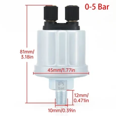 알람 온도 센서 포함 타코미터 오일 프레스 게이지 NPT 1/8 RPM Fahrenhei 52mm 3 인 1 개