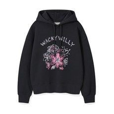 와키윌리 우먼스 크레용 릴리 후드 차콜 325519