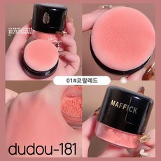 dudou-181 소프트 블러 크림 블러셔 자연스러운 생기톤 쿠션 블러셔, 01코랄레드, 1개