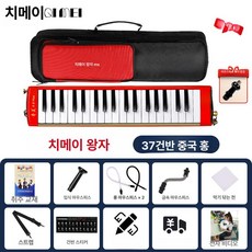 건반 하모니카 공연용 멜로디카 알토 멜로디온 피아니카, 1개, 전문가용 킹 스 차이나레드 37키