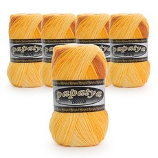 SEVY Phillip Textile Papaya 蠟染染色線 100g x 5p, 09 起司