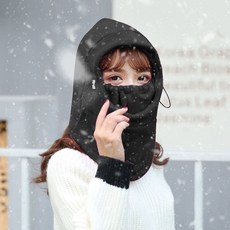 스트롱 shop- 후드 넥워머(블랙) 304928