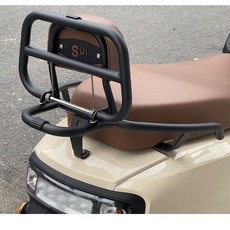 （阿斌精品二輪館）SUZUKI 台鈴 SUI 鴨子125水125專用後書包後靠枕組 書報架 靠枕組 後架, 咖啡色