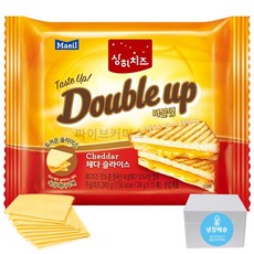 상하치즈 더블업 체다치즈 슬라이스, 24g, 10개