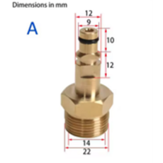 카처고압세척기_호스형 니플(옵션 참조) : 커넥터니플(M22+카처 k시리즈 호스연결구 모양 니플) 카처k시리즈 k2~k7 <한국배송> 문의환영, 카처용연결니플, 1개