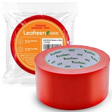 리프린 무잔사 끈적임 없는 인테리어 보양테이프 50mm x 25m, 10개, 레드