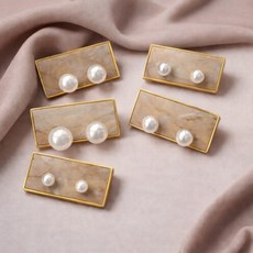 캐슬 데일리 은침 실버925 진주귀걸이 5종세트