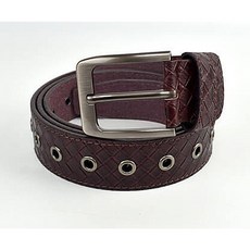 柒彩年代 加長皮帶 壓紋交錯菱形格紋 NKB21