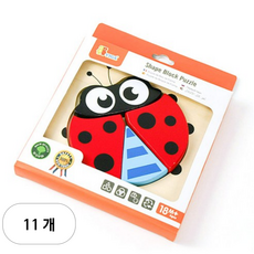 VIGA 베이비 퍼즐 무당벌레, 11개, 4피스