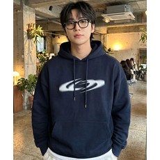 언더오프 UNDEROFF 피치스킨 에센셜 일루젼 기모 후디 네이비