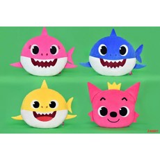 BABYSHARK 鯊魚寶寶 碰碰狐 頭型枕 柔軟舒適 寶寶定型枕 全新正版, 12吋紅色-碰碰狐頭型抱枕