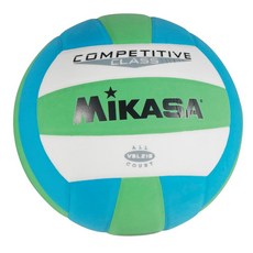 Mikasa 경쟁 클래스 배구(그린/화이트/블루), 1개