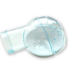 三隻小豬寵物用品 壓克力籠外接廁所 (口徑5.8) 外接便盆 (顏色隨機), 1個