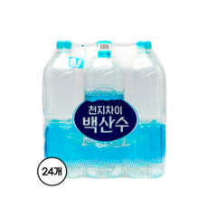 백산수 생수 무라벨, 2L, 24개
