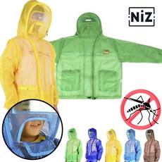 니즈홈 국산 특수코팅 방충복상의 모기장옷 양봉복 아웃도어 해충방지옷, 방충복상의갈색