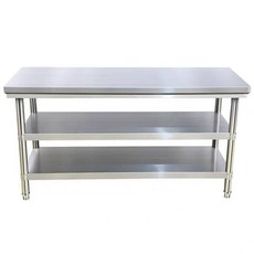 스테인레스 작업대 테이블 업소용 반찬 식당 스테인리스, 길이 90 너비 60 높이 80cm, 1개, 초두꺼운 304 스테인리스스틸 삼중층