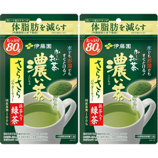 일본 이토엔 오이오차 진한 녹차 분말 80g 2팩, 2개, 1개입