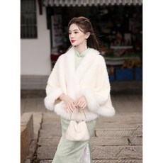 國風旗袍2026新款秋冬款少女清冷感綠色連衣裙氣質長裙宴會禮服