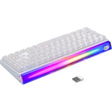 MagGee AIR68 무선 홀 효과 게이밍 키보드 60% RGB 마그네틱 스위치 빠른 조절 가능한 작동 8KHz 폴링 속도 0.0mm RT 정확도 6000mAh 핫스왑화이트