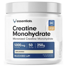 BUCKED UP 必需一水肌酸 5000mg 原味, 1個, 250g