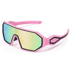 DEPHILA 남성용 여성용 스포츠 선글라스 청소년 야구 자전거 타기 사이클링용 편광 선글라스 UV400 보호 기능 A03-화이트/블루 프레임 단일 사이즈, A05-블랙/핑크 프레임