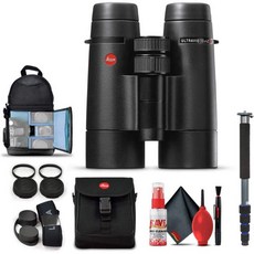 라이카 10배 42배 Ultravid HD-Plus 쌍안경 40094 배낭 풀사이즈 모노포드 청소 세트 2개 캡 키퍼 목걸이 스트랩, 라이카 10배 42배 Ultravid HD-Plus 쌍