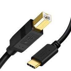 CableCreation USB C to B 프린터 케이블 3.3FT 야마하 카시오 디지털 피아노용 스캐너 및 MIDI 케이블 DJ 컨트롤러 1M 블랙, 6.6FT_Space Grey | 1
