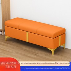 신발장 벤치수납의자 원목 수납형소파 현관 침실 다용도 수납벤치, 1단, 8_오렌지색 K_100x30x45cm