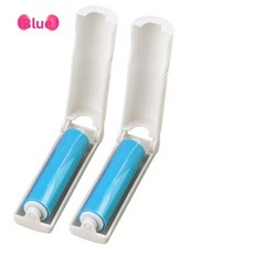 세탁 휴대용 미니 강력 애완동물 털 제거 롤러 고양이 주인 필수 도구 옷 먼지, 1. 【파란색 2개입】 물세척 가능한 접이식 먼지 제거, 1개