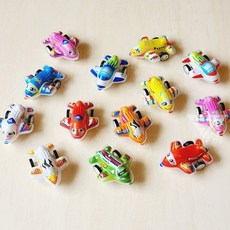 迷你小飛機玩具迴力車 幼兒卡通迴力小飛機 口袋小飛機 兒童獎勵小禮物, 1個, 迷你小飛機(隨機一台, 隨機出貨