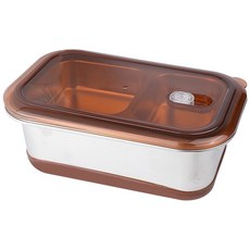 柏林 #304不鏽鋼多功能雙層餐盒/便當盒, 咖啡