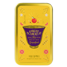쌍계명차 과일허그 자몽 블랙티 티캔, 16.2g, 1개입, 1세트