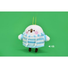 卡娜赫拉的小動物 粉紅兔兔 P助 喵喵 條紋帽T款 絨毛娃娃 娃娃 吊飾 掛飾 掛件, 1個