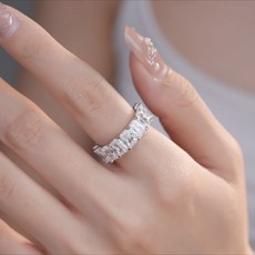 패션 실버 여성 클래식 티타늄 스틸 반지 남성 커플링