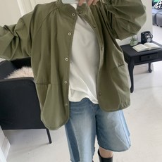 애플망고옷장 오버핏 간절기 매종 면 야상 봄가을 잠바 코튼 자켓
