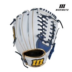 모리모토 MPN600 내야 올라운드 유소년 카우하이드 레더 글러브 네이비/스카이 M690, 1개, 올라운드 11인치 티벨트웹