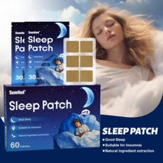 수면패치 허브 수면보조패치 불면증 적용 수면 퀄리티 개선, 60개입, 1개
